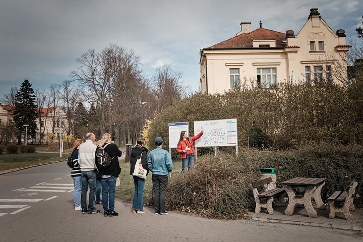 The vast grounds of the Psychiatric Hospital Bohnice